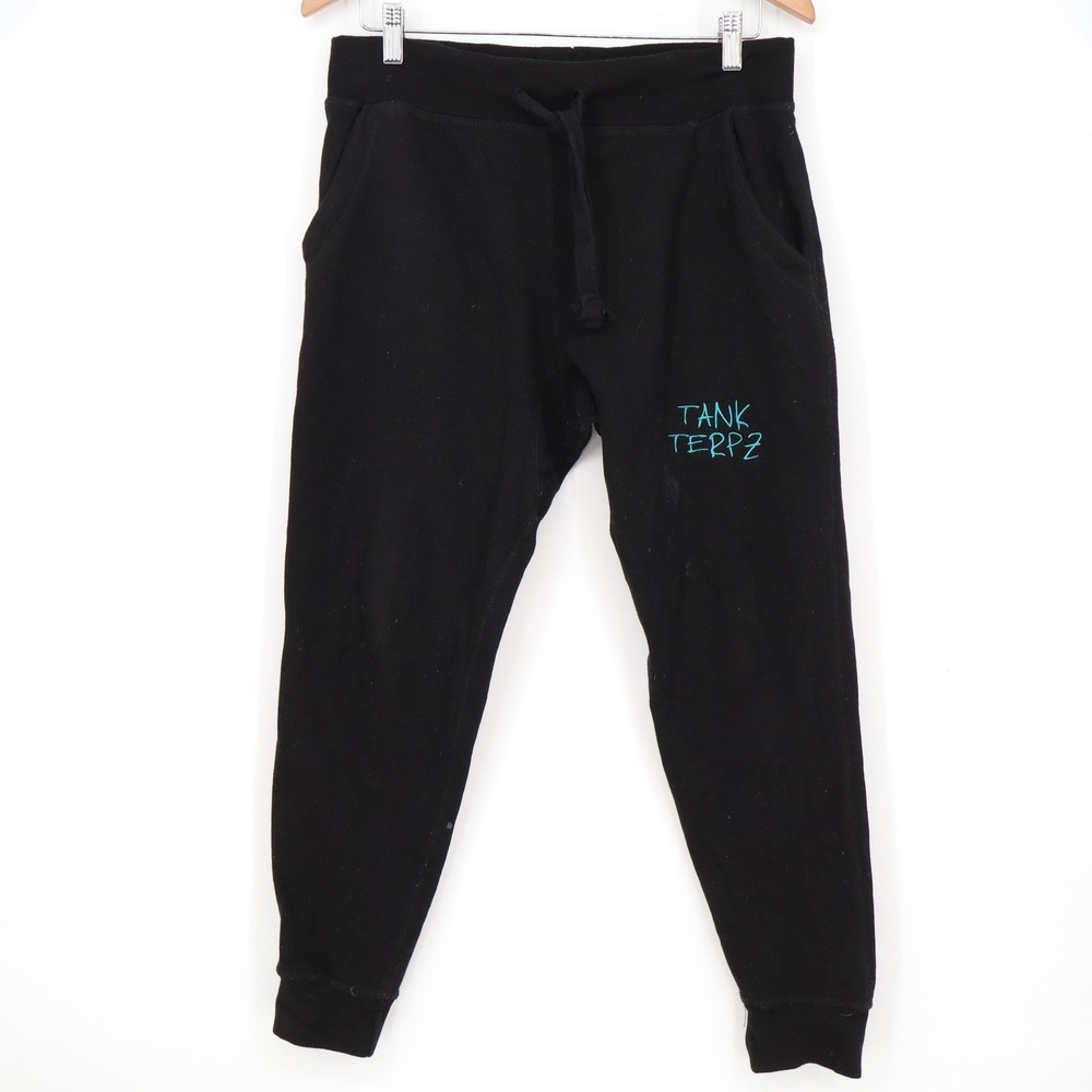 Lane Seven Tank Terpz Black Embroidered Jogger Sweatpants Size S